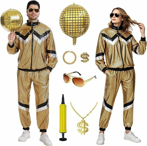 Men 80s tracksuit costume - 80s,