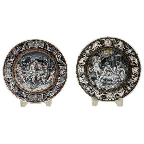 Pair limoges enamel copper - pair,