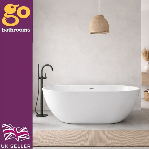 Solid stone freestanding bath - solid,
