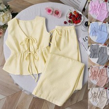 Ladies Striped Summer Lace-up
