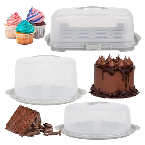 Clear plastic cake storage - clear,