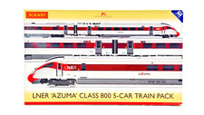 HORNBY 00 GAUGE - R3762 - LNER 'AZUMA' CLASS 800 5 CAR TRAIN PACK - DCC SOUND