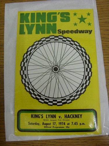1974 speedway programme - 17/08/1974,