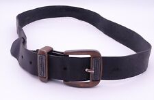 Vintage Energy Wear Black Leather Belt Length 100 cm