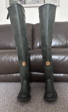 Rare Vintage BTR Bullseye Angler Rubber Waders Studded Soles 10 Dark Green