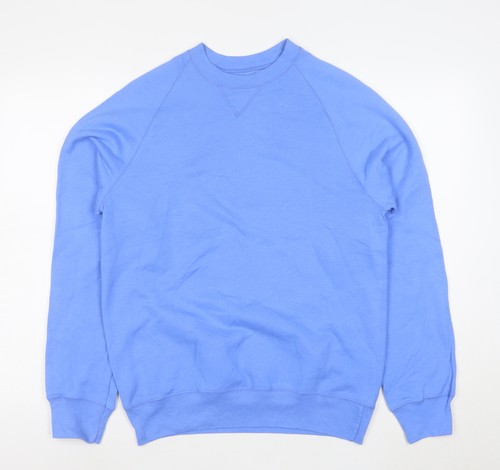 Hanes men blue pullover - men's, crew