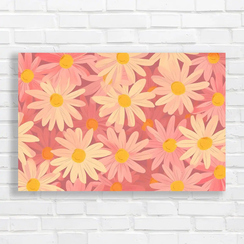 Beautiful daisy flower canvas - beautiful,