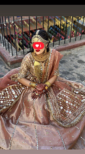 Bridal pink lehnga - 3p, set