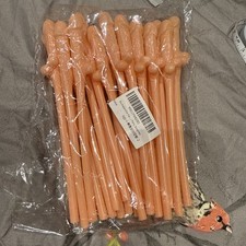 Hen Night Willy Straw Penis Novelty Straws Party Accessory Bride to Be Cock 