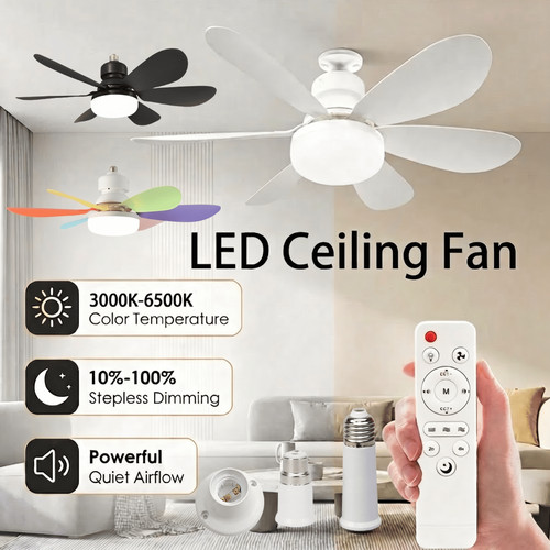 52cm led ceiling fan - led, light