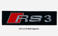 Audi RS3 Racing Car Logo Patch