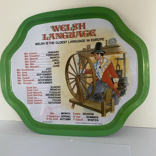 Vtge welsh language tea tray - vtge,