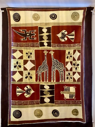 Large african batik wall - large,