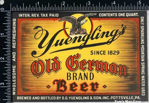 Yuengling old german beer irtp - yuengling,