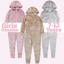 Girls 1Onesie Fleece Hooded