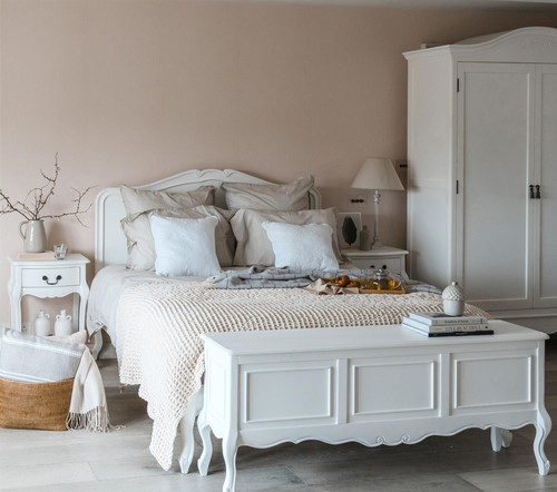 Vintage chic white - chic, bedroom