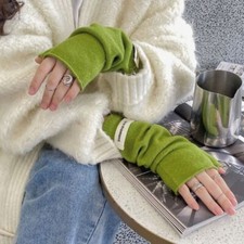Cashmere long wrist gloves arm - cashmere,