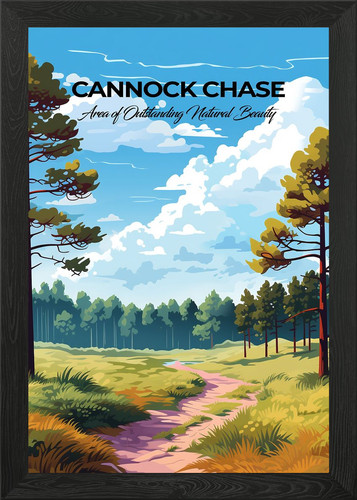 Cannock chase nature poster - chase,