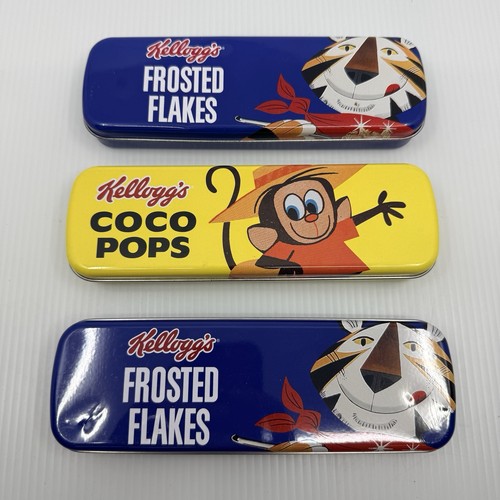 Kellogg pencil tins x3 - kellogg’s,