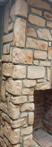Buff sandstone stone cladding - buff,