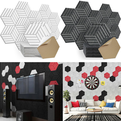 12x acoustic wall panel tiles - wall,