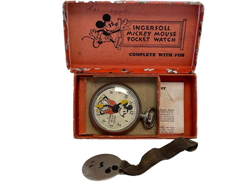 1934 mickey pocket watch - mickey,