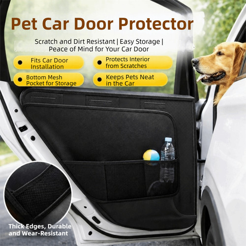 Car door protector mesh pocket - protector,