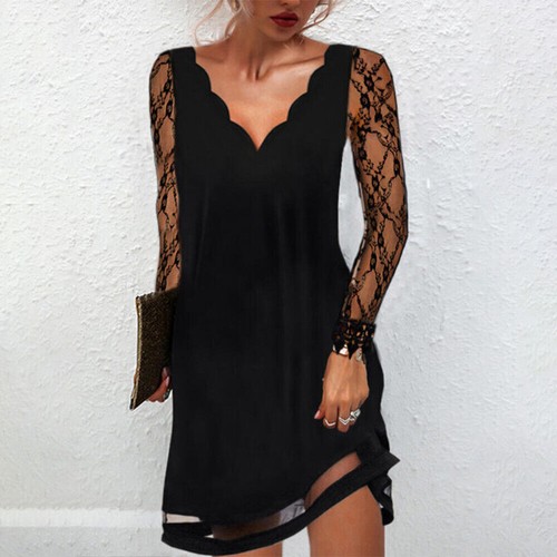 Women neck long sleeves - v-neck,