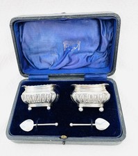 CASED PAIR OF STERLING SILVER