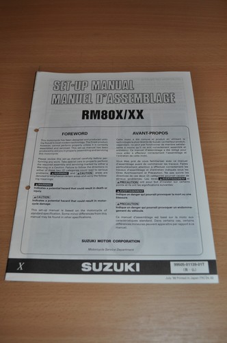 Montageanleitung suzuki 80 - suzuki, rm