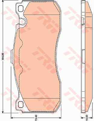 Trw gdb1802 brake pad - trw, set