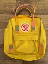 Fjallraven Kanken  yellow rainbow mini Backpack