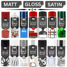 151 Spray Paint 400ml All Purpose Aerosol For Metal Plastic Matt Gloss Satin