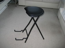 Foldable Guitar Stool with built in Guitar Stand and Footrest