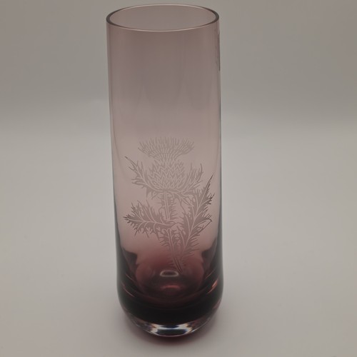 Caithness etched floral purple - etched,