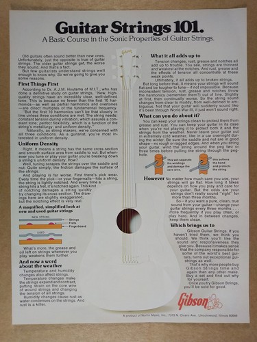 1974 gibson guitar strings - gibson,