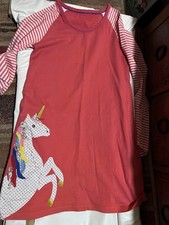 Girls Unicorn Dress Size 7-8 Years