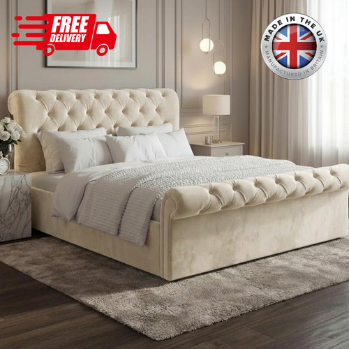 Chesterfield sleigh ottoman - chesterfield,