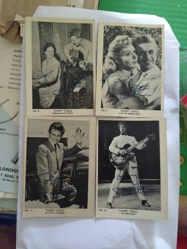 Tommy steele signed photo - steele,