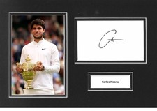 Carlos Alcaraz Signed 12x8
