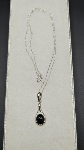 Sterling silver and whitby jet - and,