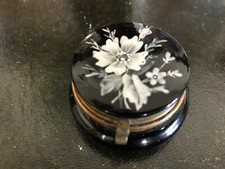 Bohemian Moser Black Glass