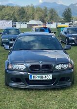 BMW E46 M3 CSL TYPE FRONT BUMPER VALANCE CARBON FIBRE SPLITTER LIP SPOILER Y3196