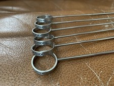 Drink Stirrers Metal Stirrer X6 Ciroc Vodka Silver Circle Swizzle Sticks L17cm