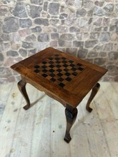 Dolls House 1/12 Scale Inlaid Quality Wooden Chess Draughts Games Table