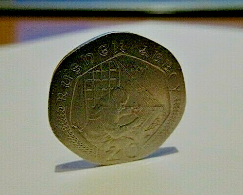 2002 rare isle man 20p - of,