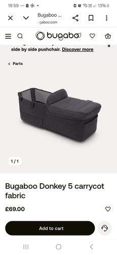 Bugaboo donkey5 carrycot - bugaboo,