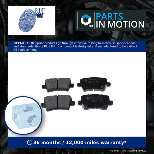 Brake pads set fits honda - pads,