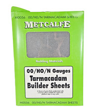 Metcalfe M0056 OO/HO/N Tarmacadam Sheets 8 Card Model Railway Builder Kit