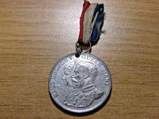 A 1935 King George V Silver Jubilee medal  w/- ribbon- nice condition 37mm